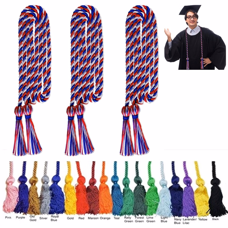 Tri-color Graduation Honor Cords