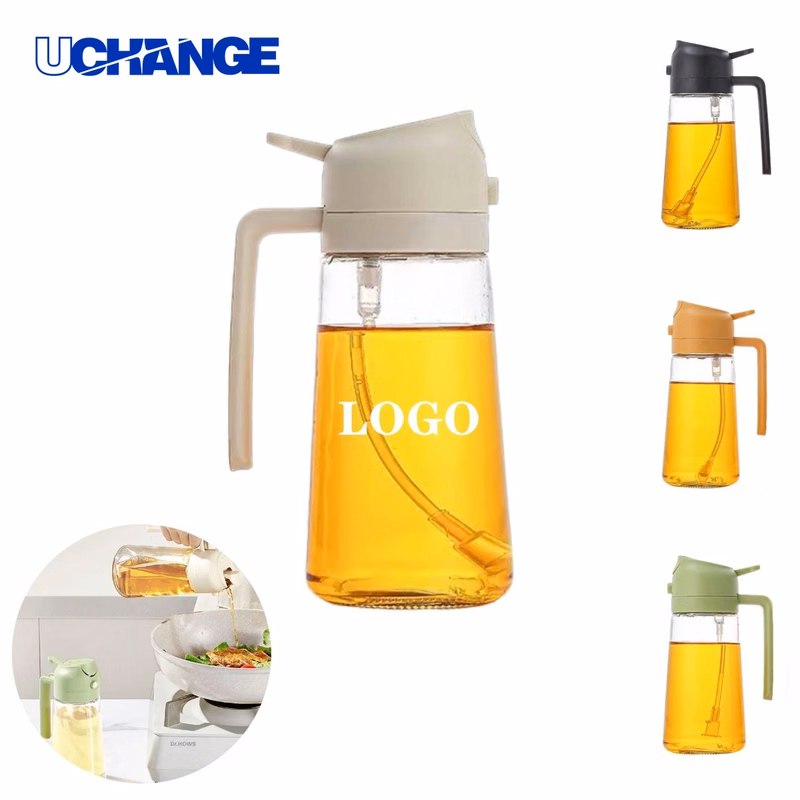 Dual Function Oil Dispenser Kitchen Bottle