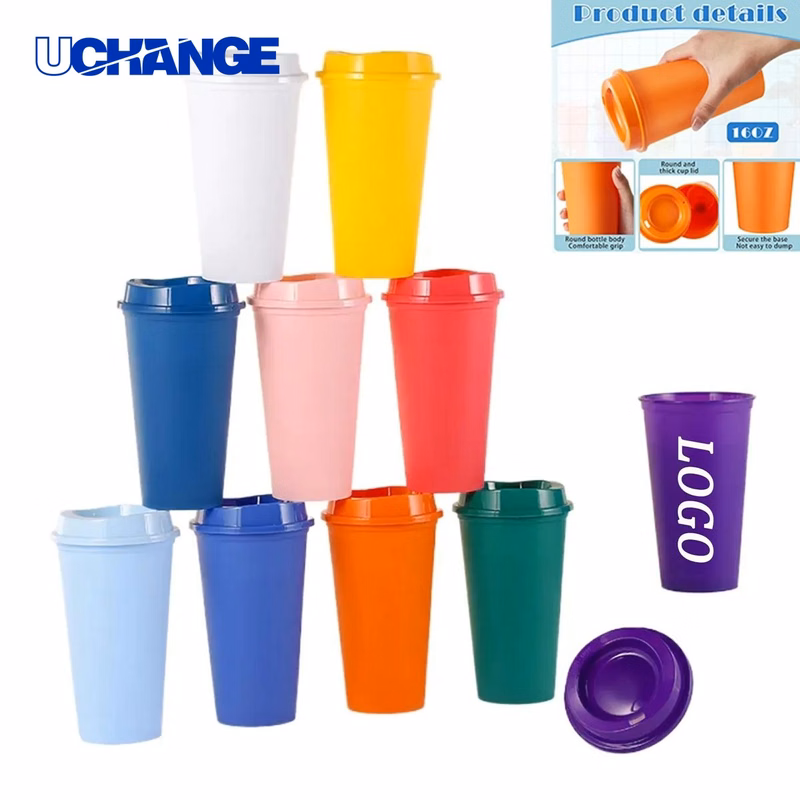 16oz Reusable Beverage Mug with Lid for Office Coffee Breaks & Daily Commutes