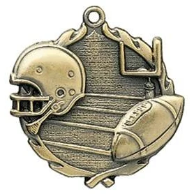 Football Wreath Medal, 2 1/2" 1