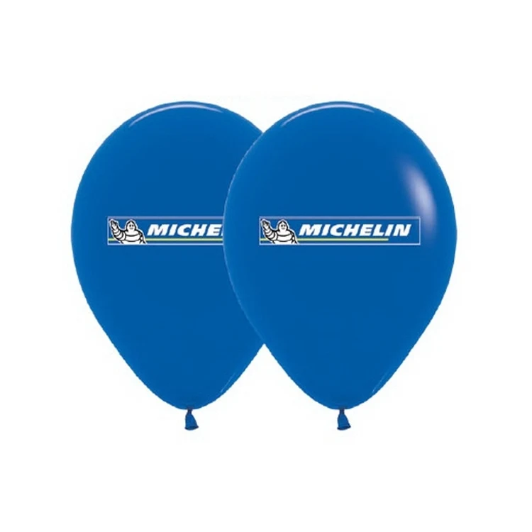 Helium Balloon 9" Latex Imprinted 2 Sides 2 Colors 1