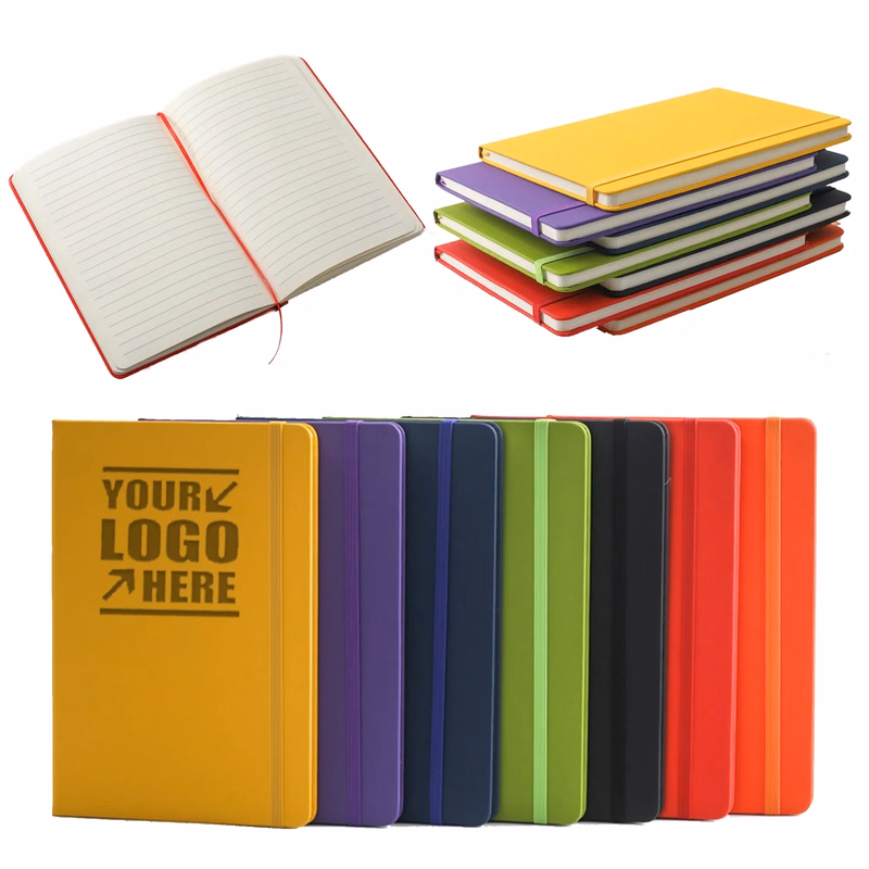 A6 Soft Journal Hardcover Pocket Notebook with Elastic Strap
