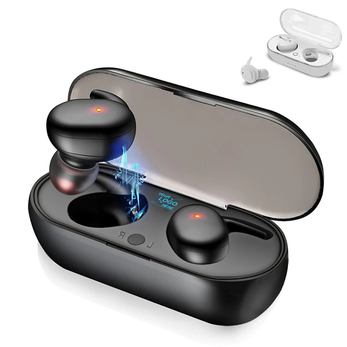 True Wireless Bluetooth Earbuds w/Charging Case 1