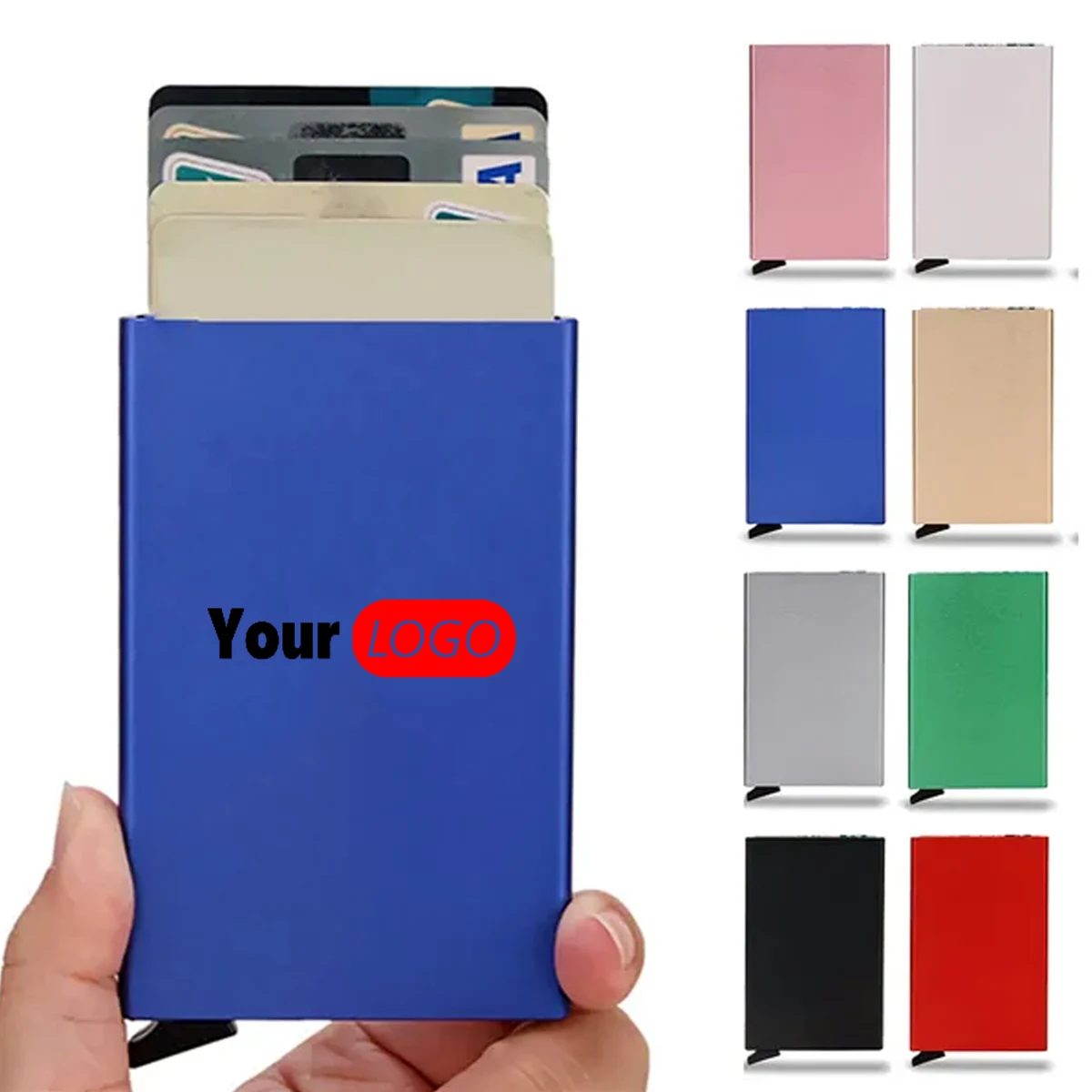 Pop-Up Aluminum Card Wallet with RFID Protection 1