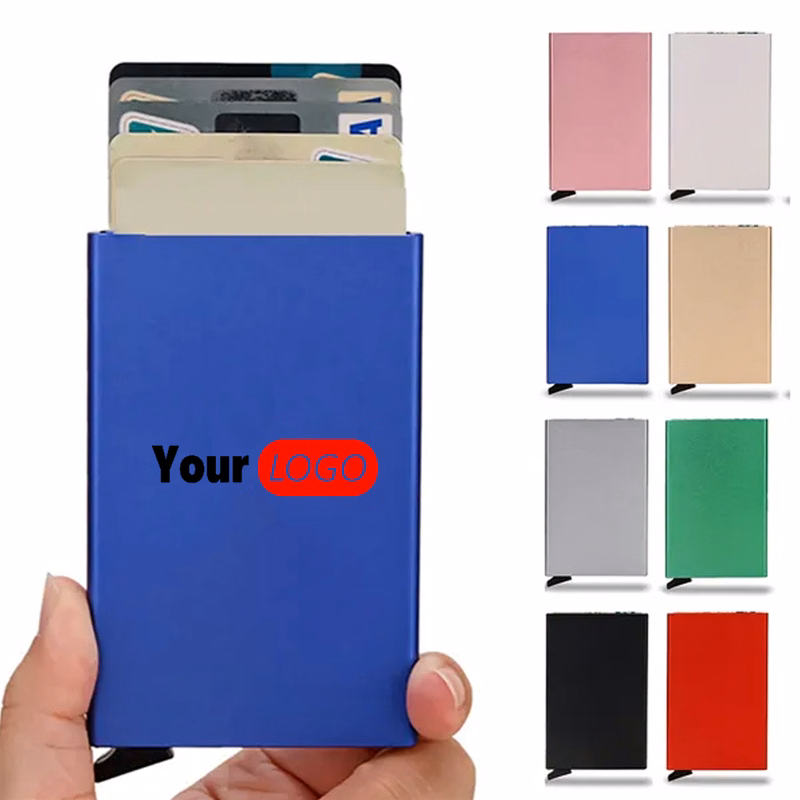 Pop-Up Aluminum Card Wallet with RFID Protection
