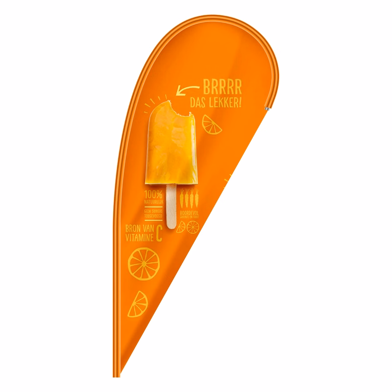 Custom Digital Printed Teardrop Flags 6.5' x 3'