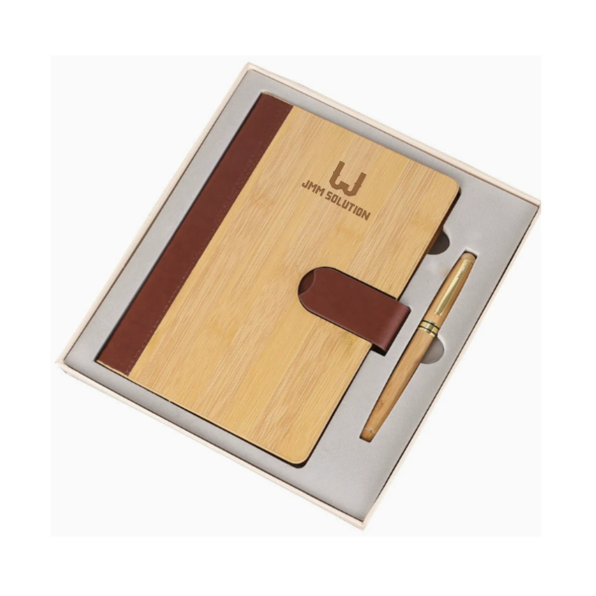 A5 Bamboo Journal Pen Gift Set 1