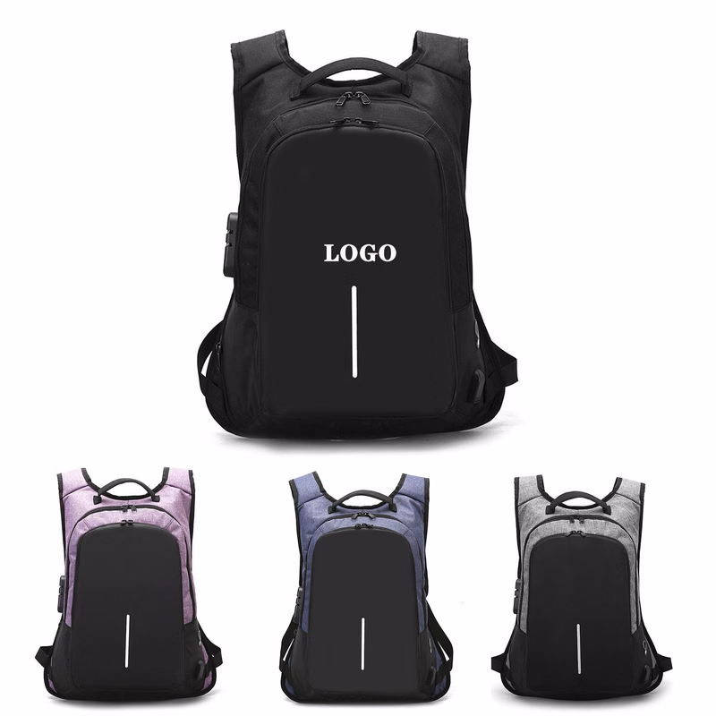 Lockable anti theft backpack