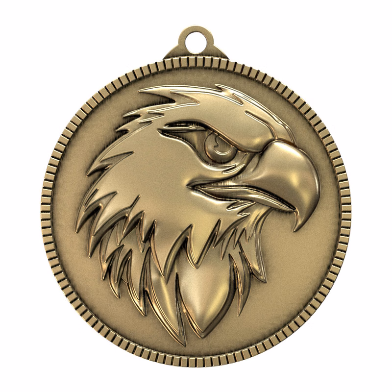 Antique Gold Eagle Classic Legacy Medallion (2")