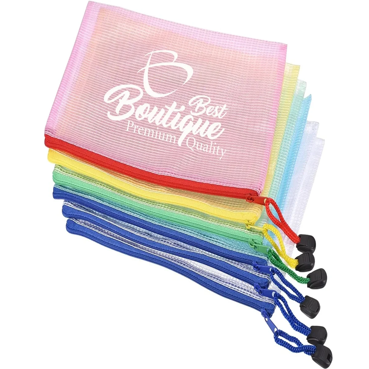 Reusable Transparent Waterproof Zipper Stationery Bag 1
