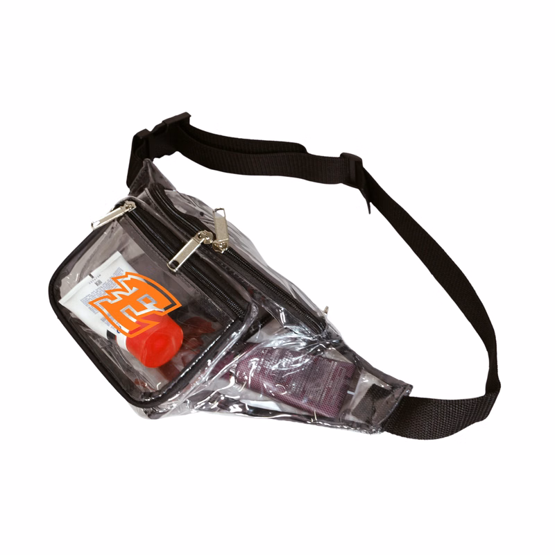Clear 3-Zipper Fanny Pack