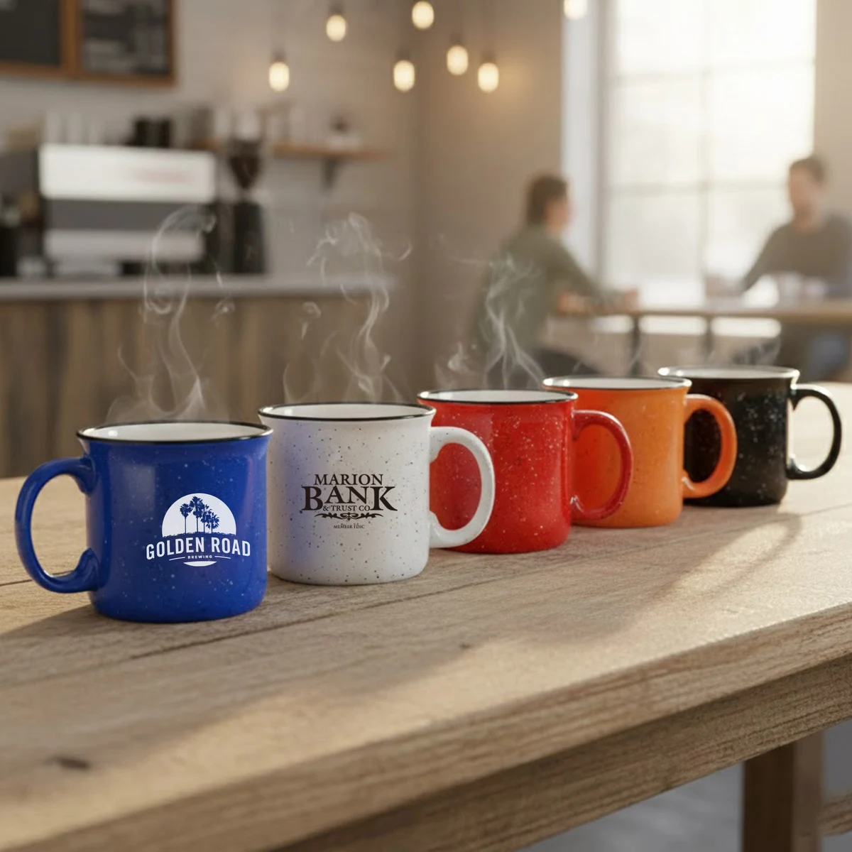 15 oz. Ceramic Speckled Campfire Coffee Mugs 1