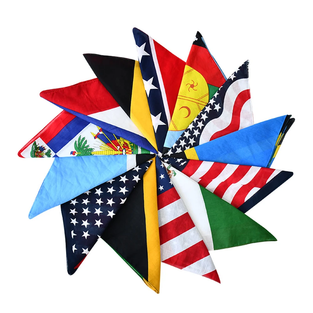 21'' X 21'' Qatar World Cup National Flag Kerchief 1