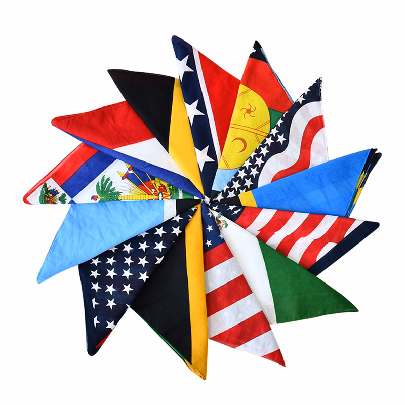 21'' X 21'' Qatar World Cup National Flag Kerchief