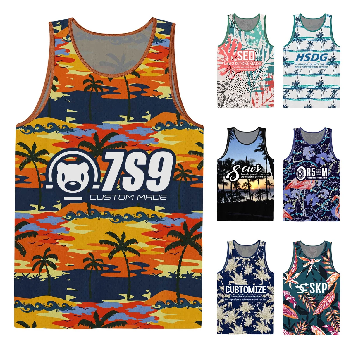Unisex Adult Digital Tank Tops 1