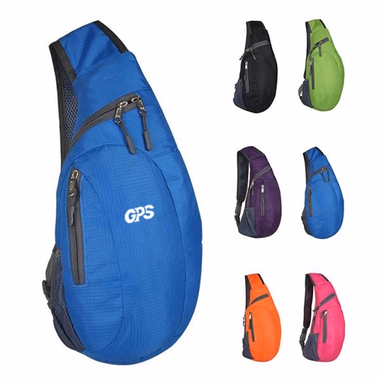 Foldable Nylon Triangle Messenger Bag