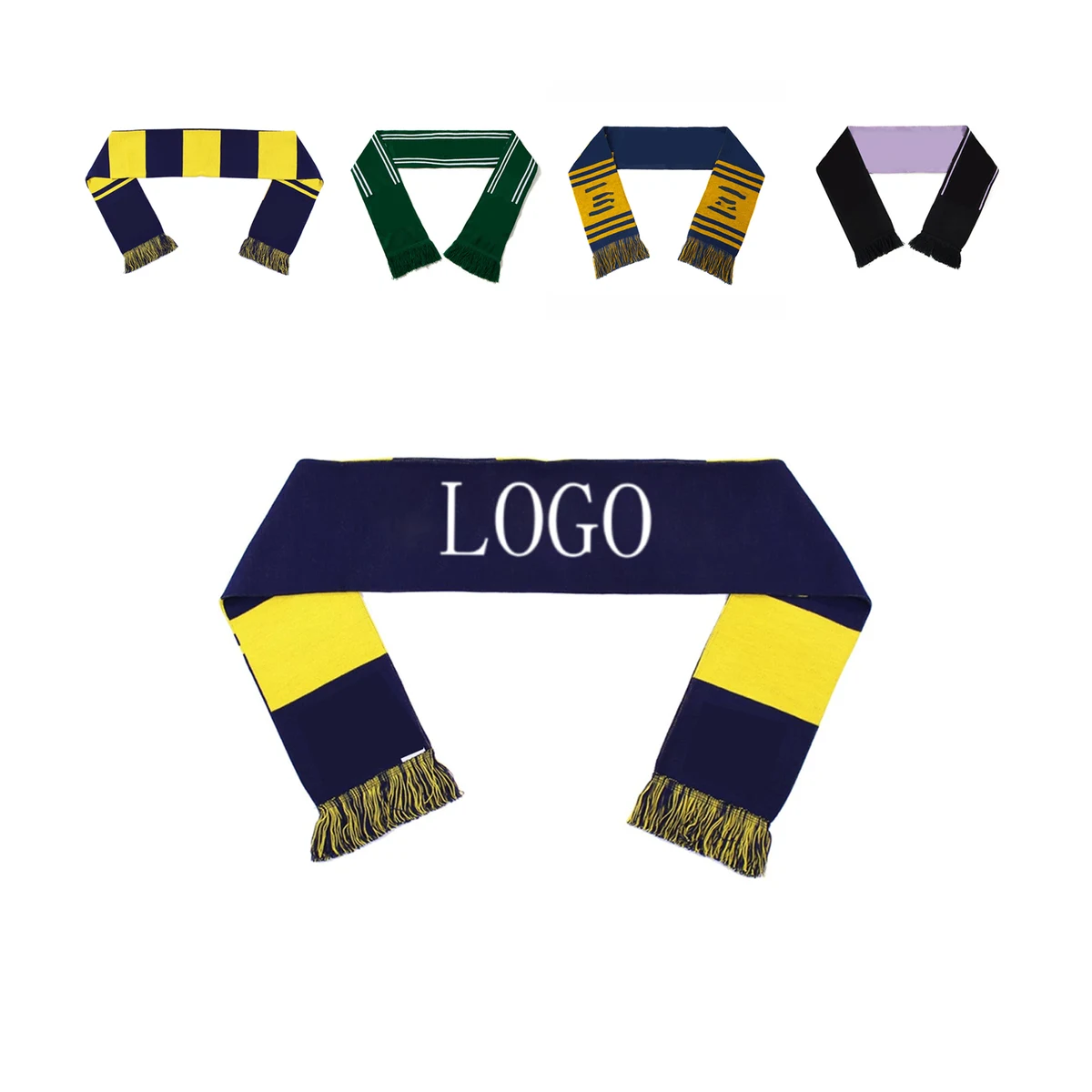 Personalized Sports Support Knitted Scarf 1