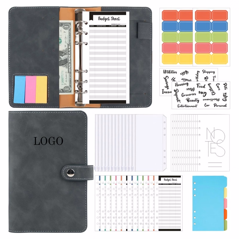 A6 Budget Binder With Zipper Envelopes