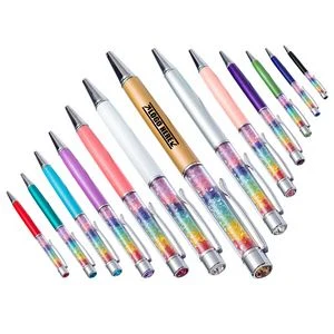 Metal Pen With Rainbow Diamonds 1