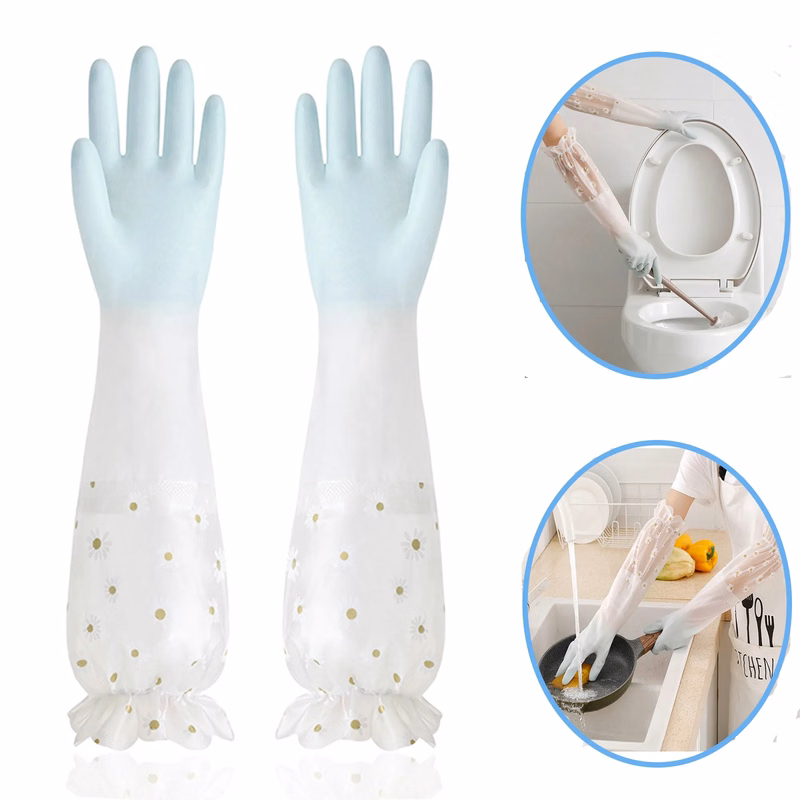 PVC Dishwashing Cleaning Gloves