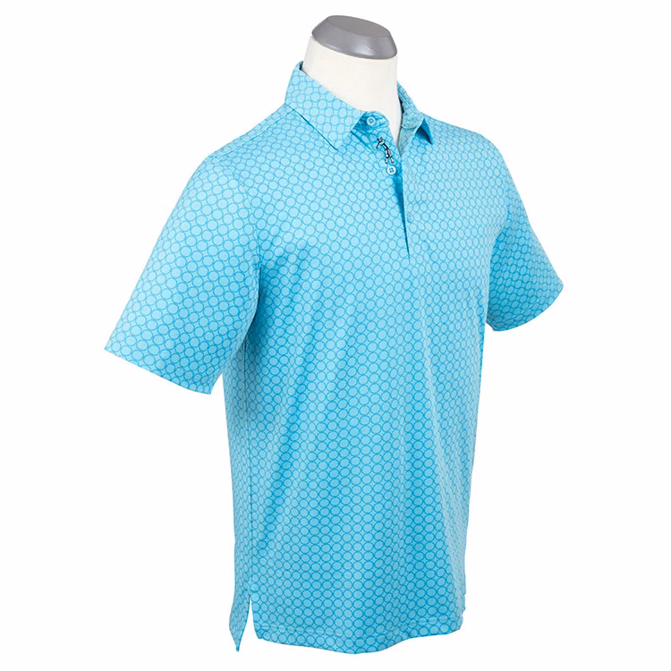 Bobby Jones Performance Tonal Geo Nautical Print Polo