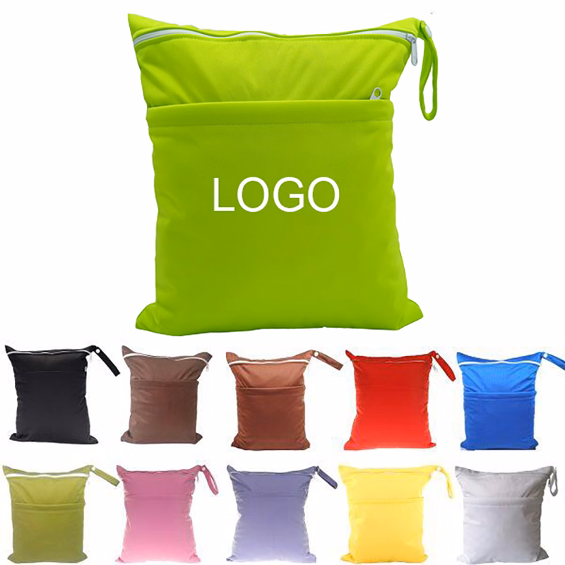Double Zipper Baby Cloth Diaper Wet and Dry Bag
