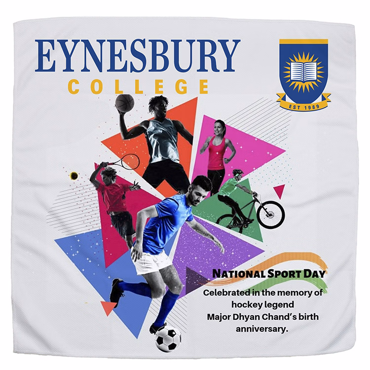 "THE COOLING BANDANA" Recylced RPET 155 GSM Full Color Sublimation – 22" H x 22" W