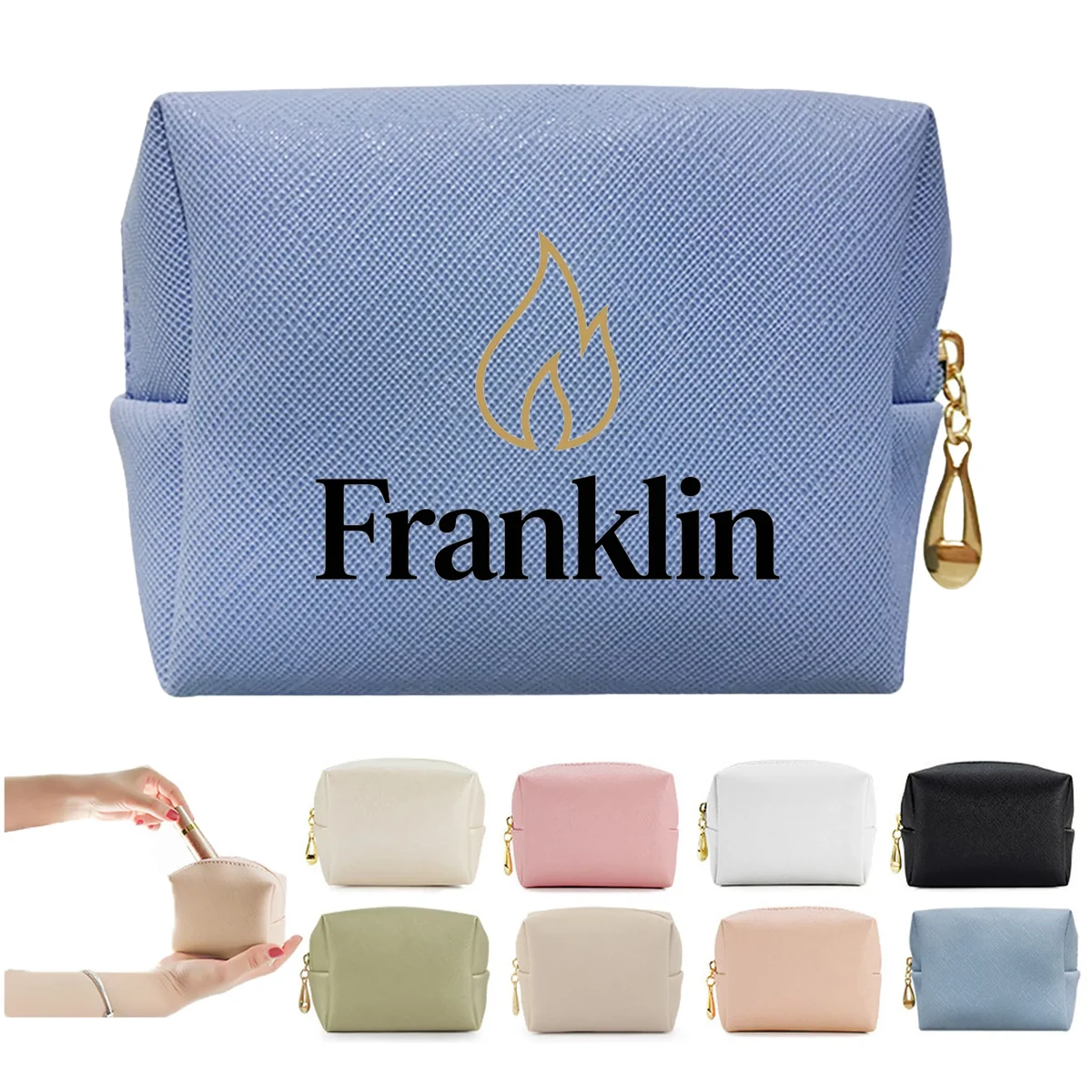 MOQ50 PU Portable Waterproof Travel Pouch 1