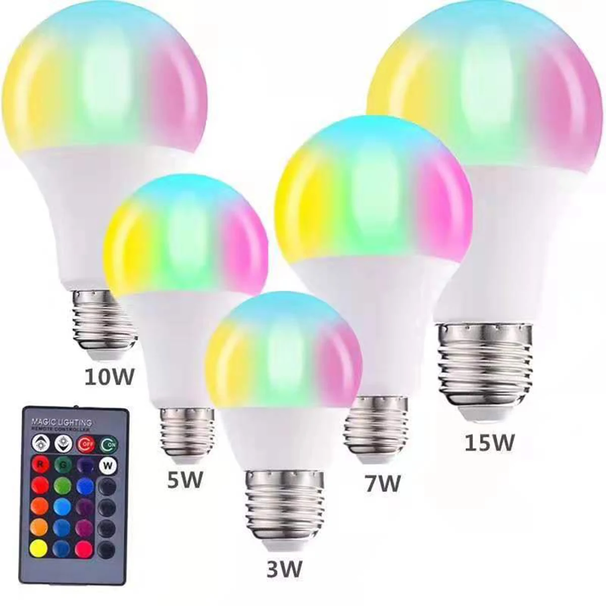 LED Light Bulbs with Remote Control 1