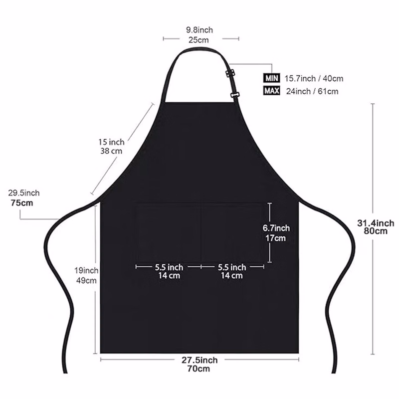 Adjustable Apron with 2 Pockets