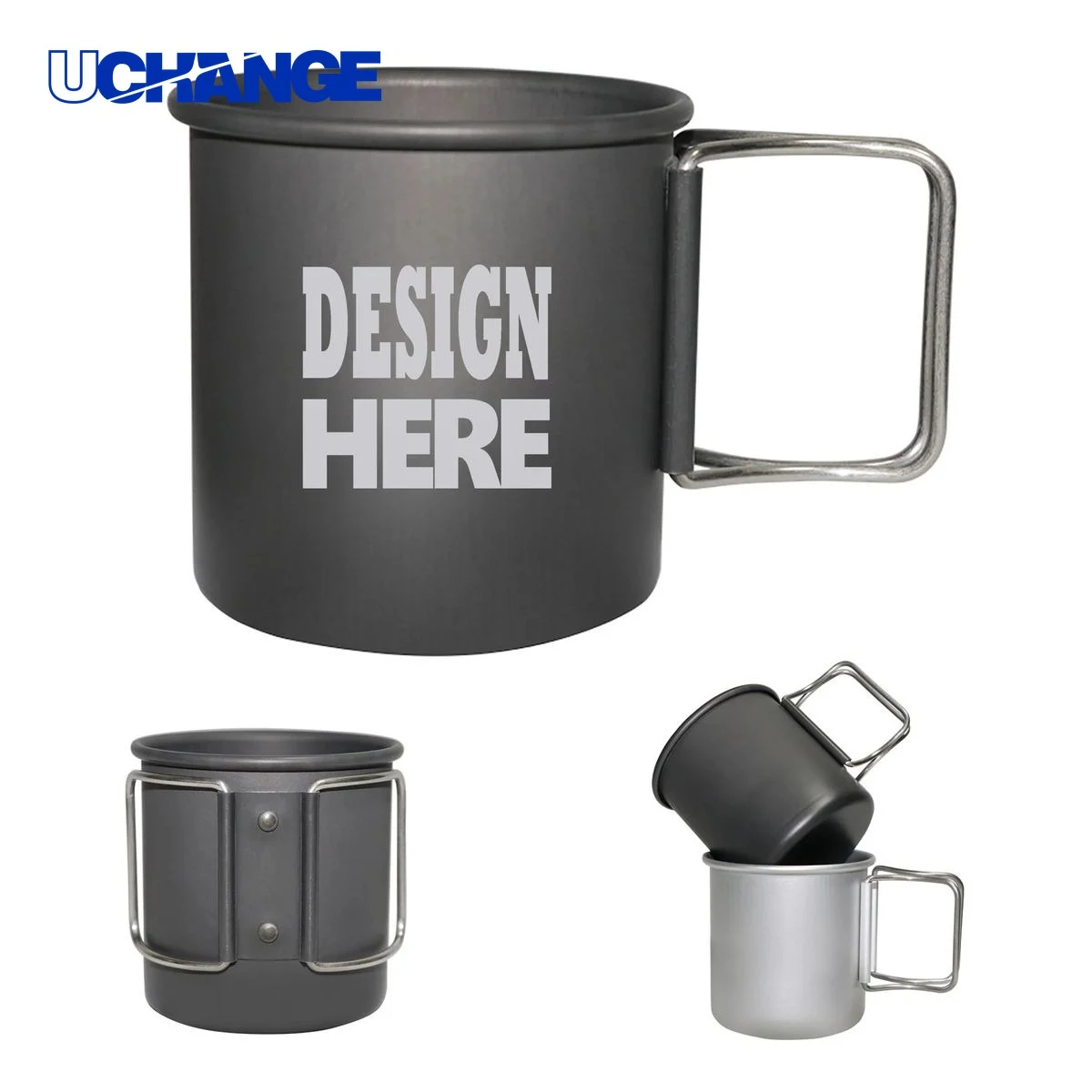 10oz Camping Mug with Folding Handle 1