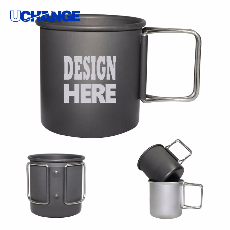 10oz Camping Mug with Folding Handle