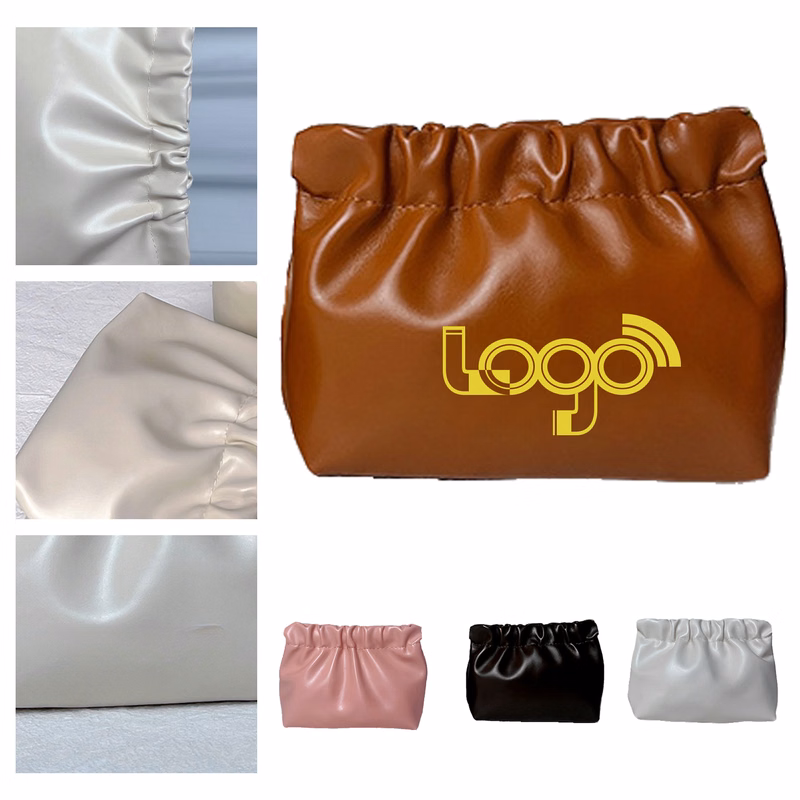 Elegant Snap-Closure Cosmetic Bag