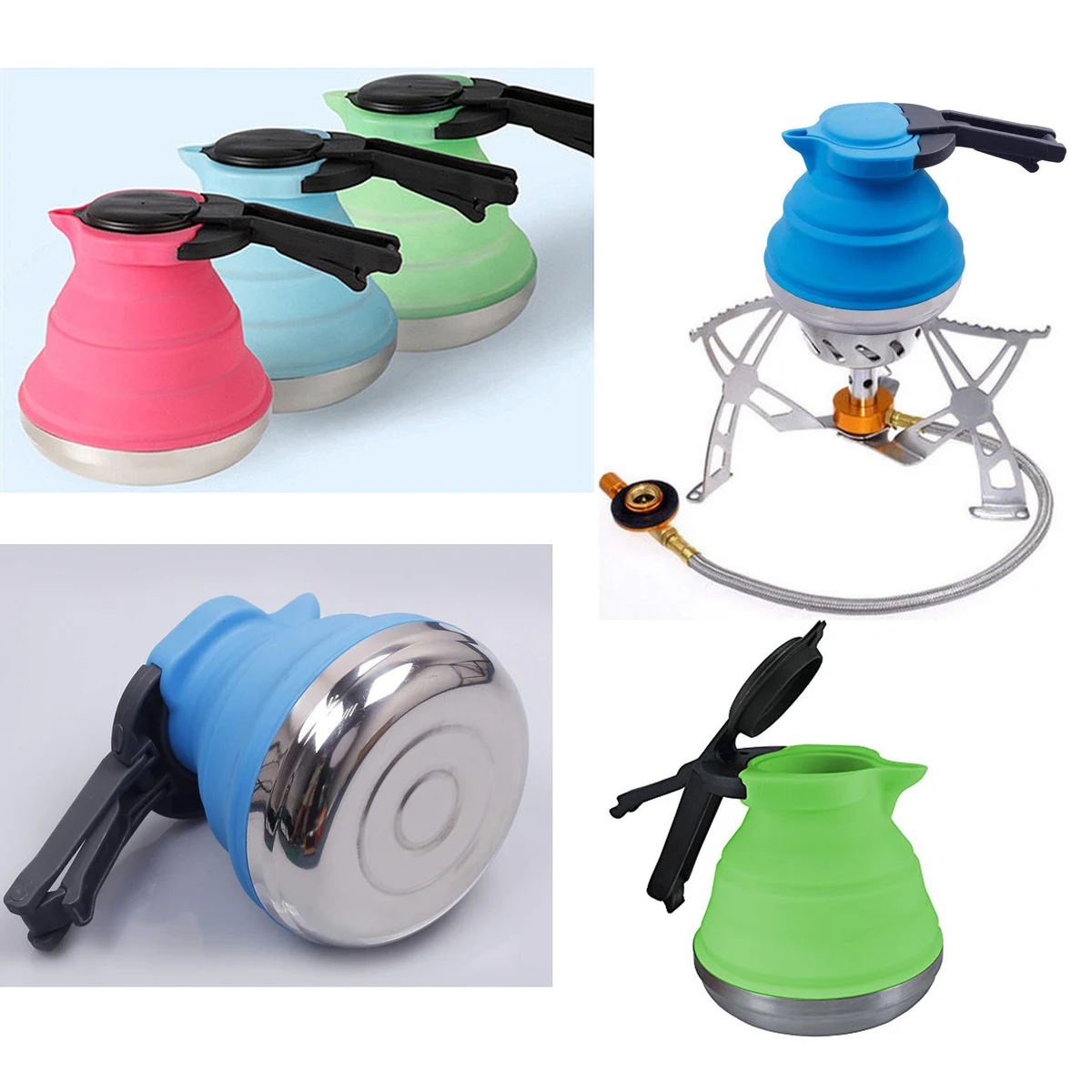 Portable Silicone Collapsible Tea Kettle 1