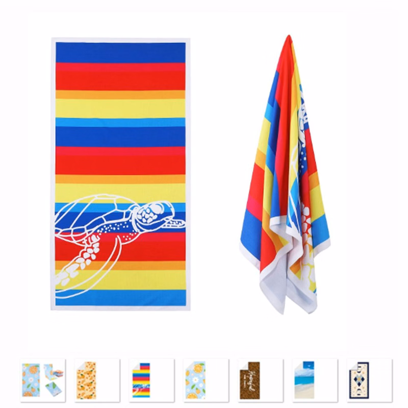 Rainbow Strips Beach Towels