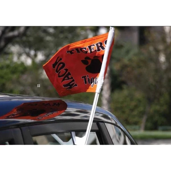 1 Ply Semi-Stock Blank Car Flag - wPoly 7.5" x 10.5" 1
