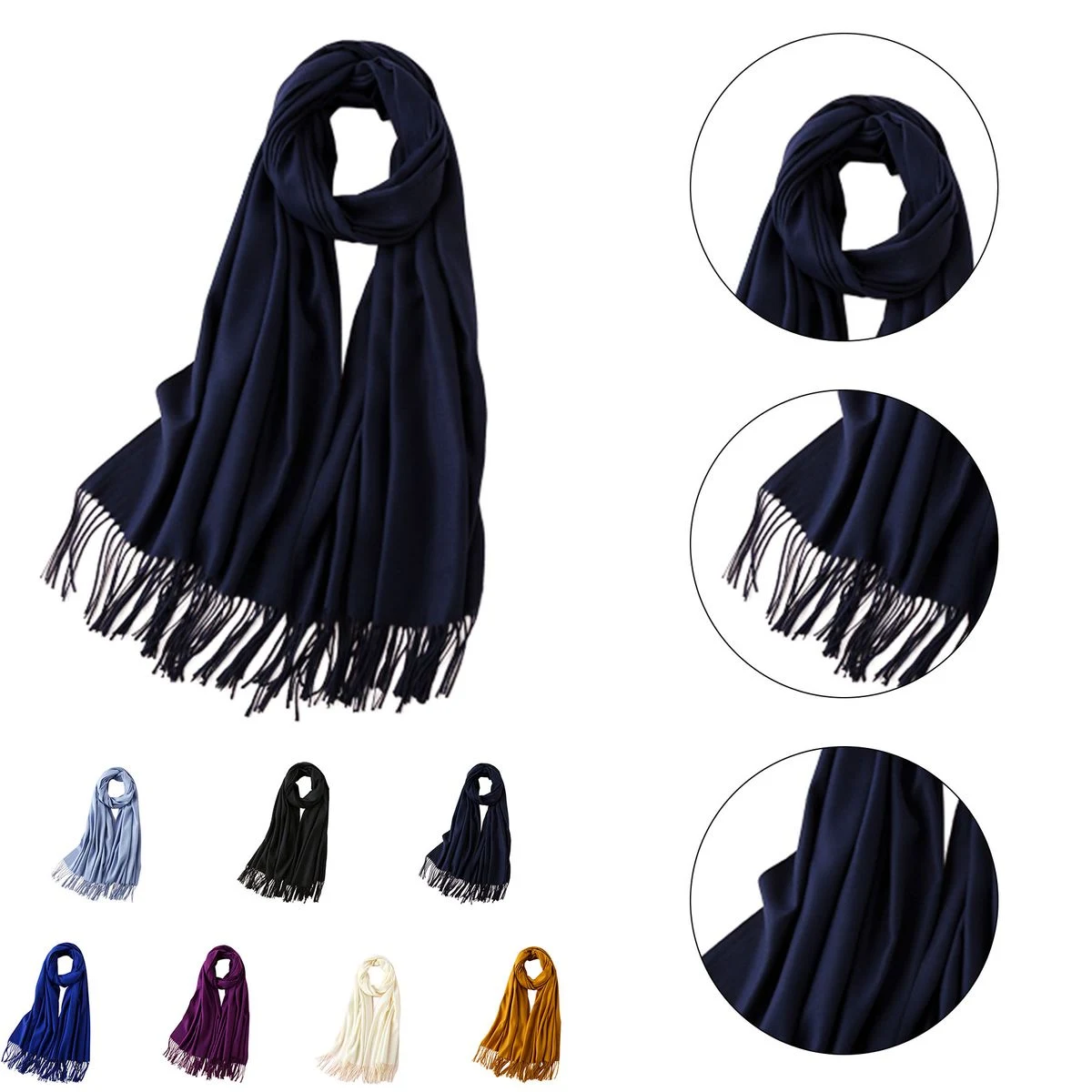 Solid Color Scarf 1