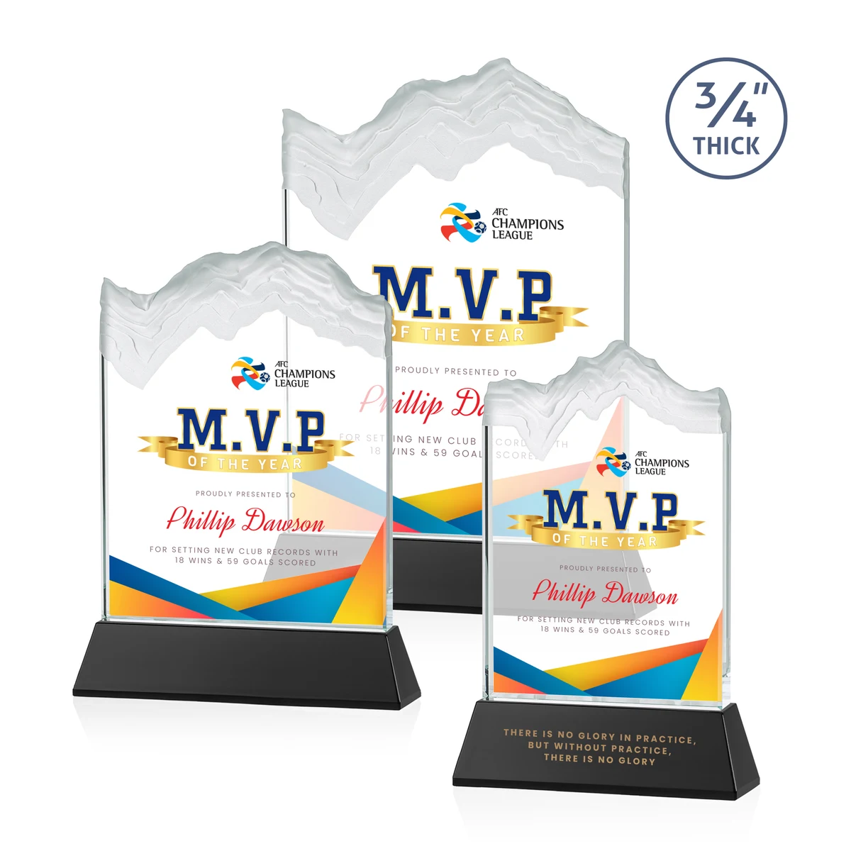 Kilimanjaro VividPrint™ Award on Newhaven - Black 1