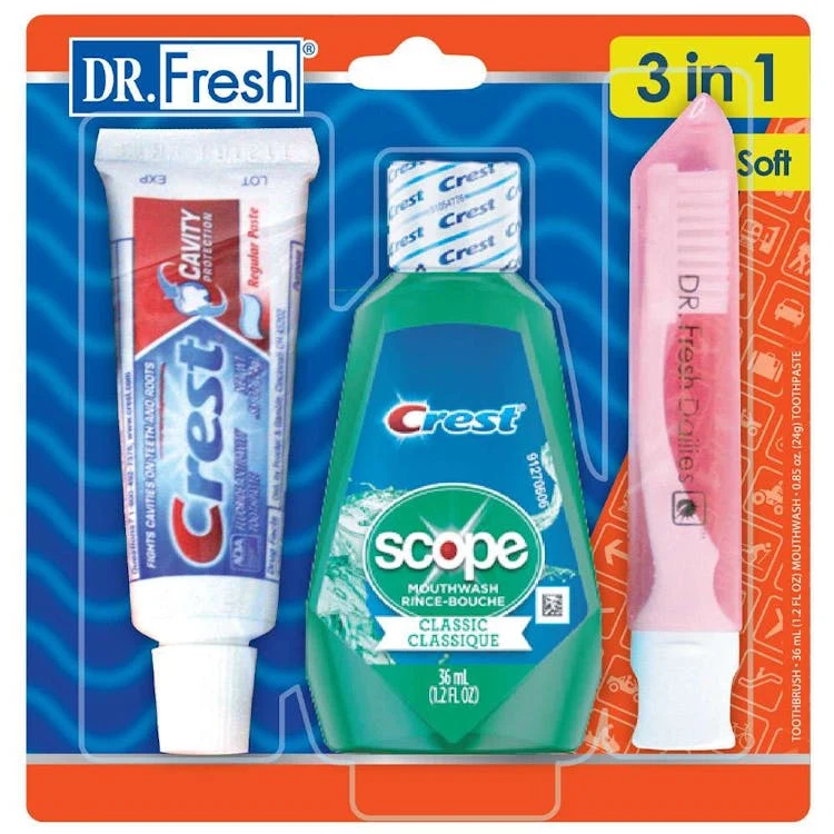 Oral Care Travel Kit - 3 PC 1