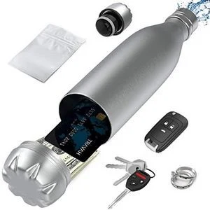 17 Oz. Vacuum Water Bottle w/Diversion Safe, custom water bottle with logo imprint 1