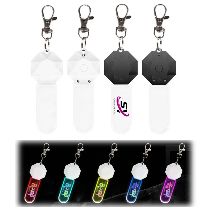 Custom LED Acrylic Illuminated Keychain 1