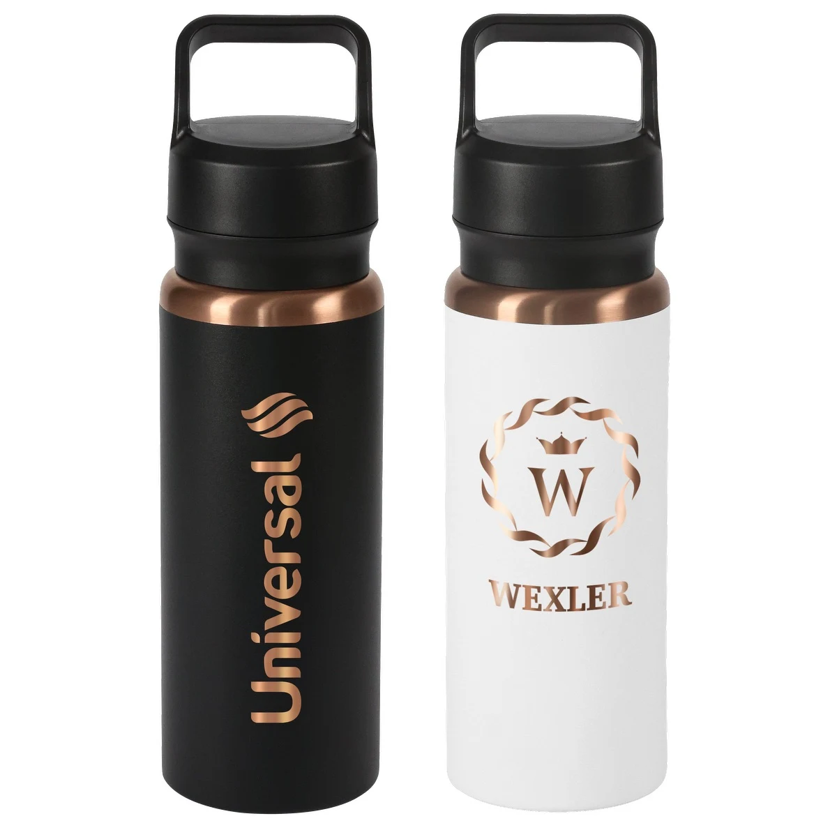 28oz Urban Peak® Dual Top Copper Water Bottle, custom water bottle with logo imprint 1