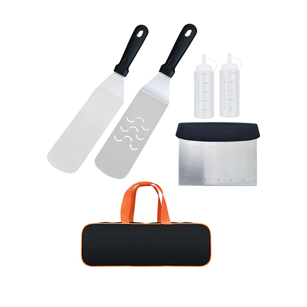 6Pcs Bbq Tool Set Teppanyaki Shovel Combination 1