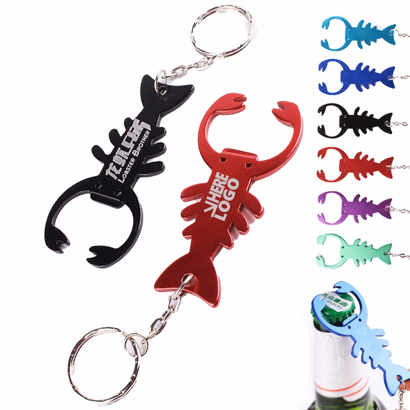 MOQ 20 Lobster Shape Bottle Opener Key Chain