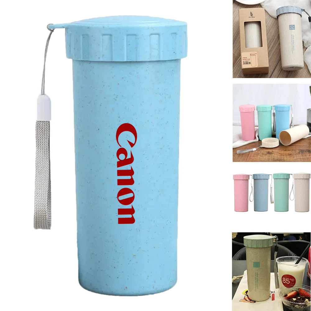 Eco-Friendly Wheat Straw Tumbler 12 Oz 1