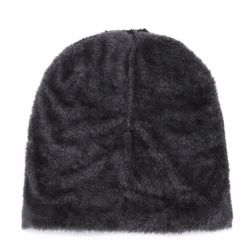 Velvet and thickened woolen hat and neck cover set