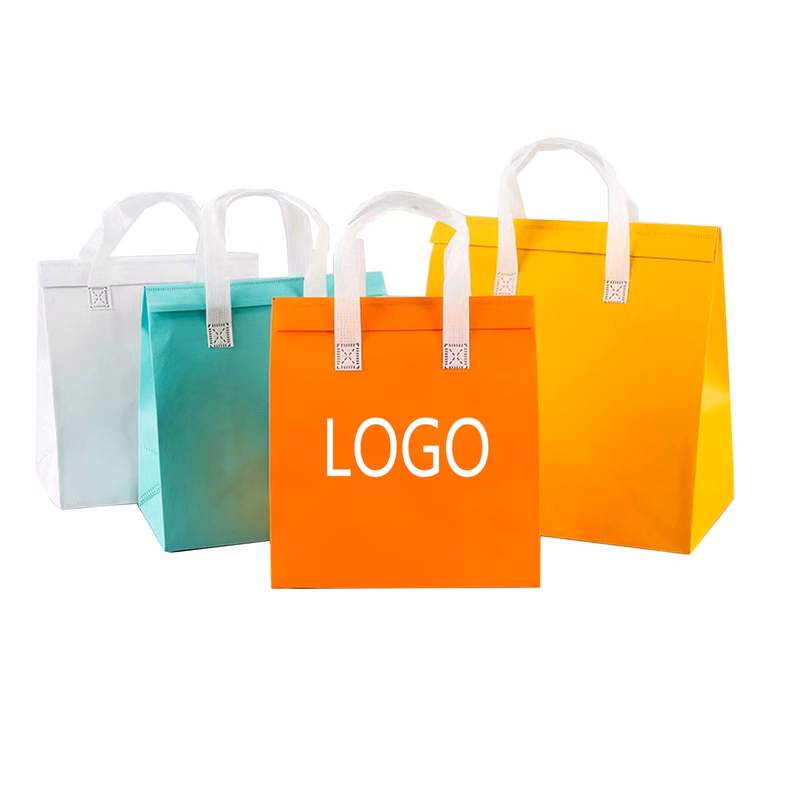 Non-Woven Lunch Tote Cooler Bag MOQ 100pcs
