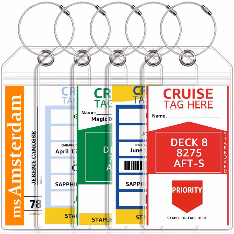 Vertical Clear Luggage Tag
