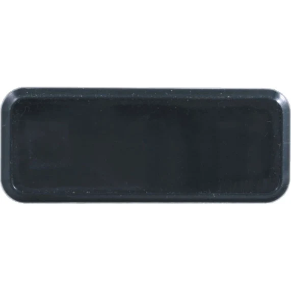 Black Rectangular Name Badge Frame with Round Corners 1