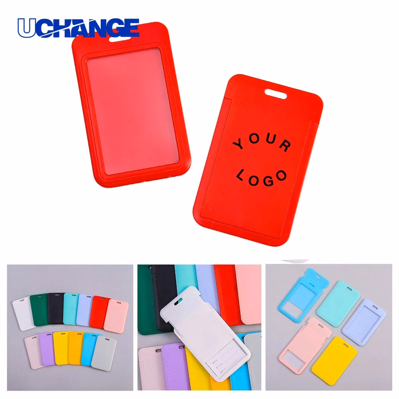 Sliding Badge Holder Sleeve Plastic for ID Cards